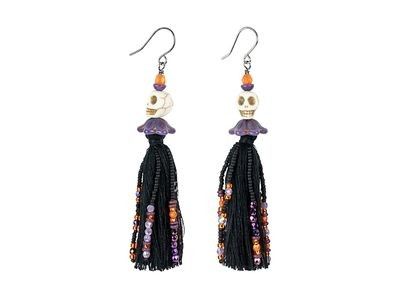 Spooky Halloween Jewelry Supplies | Artbeads Crystal Point Jewelry, White Opal Earrings, Stitch Jewelry, Ruby Earrings Studs, Earring Kit, Easy Jewelry, Prom Earrings, Beaded Tassel Earrings, Jeweled Earrings