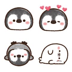 Pastel Penguin Emoji Cute Penguin Stickers, Cute Penguins Cartoon, Kawaii Penguin Drawing, Penguin Emoji, Cute Penguin Art, Cute Penguin Drawing, Penguin Doodle, Drawing Penguin, Cute Penguin Cartoon