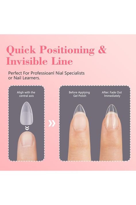 LIONVISON Short Almond Nail Tips, 15Sizes Matte Full Cover Nail Tips with Positioning Line, No File Almond Shaped Press on Tips, Acrylic False Nail extension Tips for Home DIY Nail Salon 300pcs Almond Nail Tips, Full Cover Nail Tips, Short Almond Nails, Short Almond, Almond Nail, Almond Shaped, Fade Out, False Nail, Nail Extensions