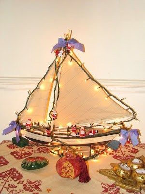 Karavaki, Christmas Boat, Greek Customs and Traditions - Greeker Than The Greeks Greek Christmas Boat, Greek Christmas, Greek Flag, The Greeks, Paper Boat, Hearth And Home, Saint Nicholas, Wooden Boats, Patron Saints