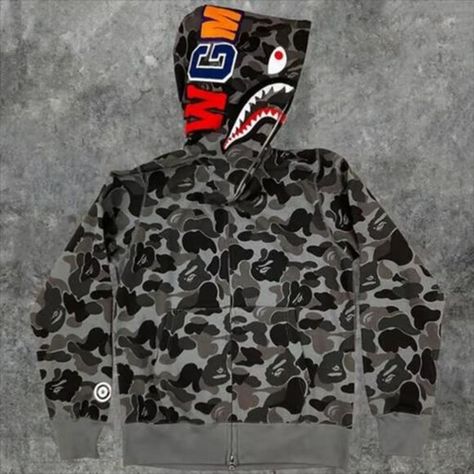 Black bape hoodie large new Black Bape Hoodie, Bape Jacket, Bape Hoodie, Coats Black, Poshmark Finds, Red Jacket, Pretty Outfits, New Color, Jackets & Coats