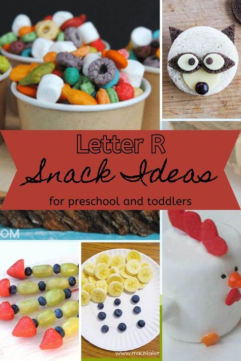 Letter of the Week Preschool Curriculum: Letter R - Printables and Resources - totlessons.com Letter R Snacks Preschool, Snack Ideas For Preschool, Alphabet Snacks, Abc Snacks, R Is For Rainbow, Letter Of The Week Preschool, Letter R Activities, R Activities, Preschool Curriculum Free