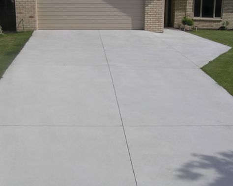 Ribbon Driveway, Brushed Concrete, Driveway Installation, How To Install Pavers, Front Walkway, Outdoor Walkway, Driveway Design, Driveway Landscaping, Block Paving