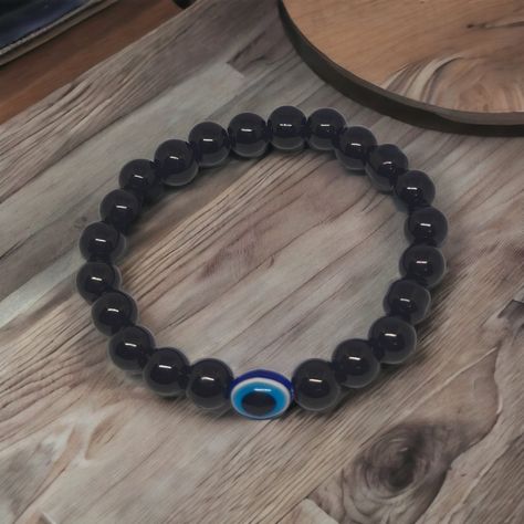 https://www.etsy.com/uk/listing/1500568422/evil-eye-bracelet-handmade-bracelet?ref=listings_manager_grid Evil Bracelet, Best Healing Crystals, Muslim Culture, Eye Symbol, Black Bracelet, Bracelet Crystal, Jewellery Shop, Bracelet Blue, Fancy Jewellery