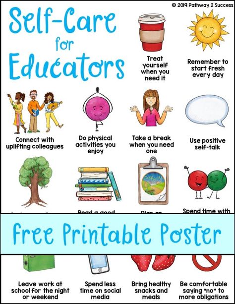 Sick Teacher, Mindfulness For Teachers, Educational Posters For Kids, School Wellness, Wellness Ideas, Ideas For Teachers, School Staff, Teacher Friends, Education Ideas