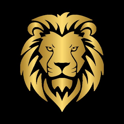 Gold Lion Logo, Lion Head Illustration, Lion Logo Design Graphics, Lion Logo Png, Lion Graphic Design, Golden Logo Design, Lion Logo Design, Leon Logo, Gold Graphic Design