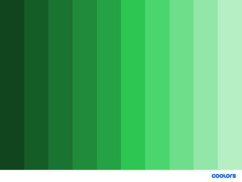 green monochromatic color palette #green #colorpalette #monochromatic Green Monochromatic, Palette Green, Palette Blue, Color Theory Art, Color Knowledge, Pink Paint Colors, Art Education Lessons, Monochromatic Color Palette, Monochromatic Palette