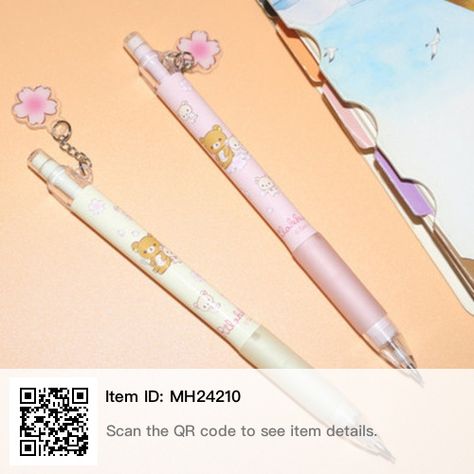 Mechanical Pencils Aesthetic, Kawaii Pencils, Rilakkuma Plush, Student Supplies, Kawaii Stationary, Kawaii School, Cute Stationary School Supplies, Cute School Stationary, Kawaii School Supplies