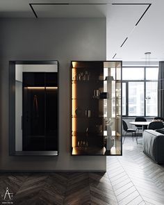 behance media image Shelving Design, Apartment Projects, 아파트 인테리어, Shelf Design, Display Cabinet, 인테리어 디자인, Kitchen Interior, Glass Wall, Wall Design