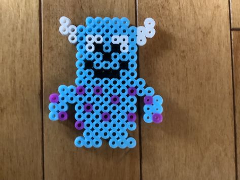 Blue Perler Beads Ideas, Fuse Beads Ideas Bluey, Sully Perler Bead Patterns, Small Fuse Bead Ideas, Dory Perler Bead Pattern, Bluey Pearl Beads, Hamma Beads Ideas, Pixel Beads, Pearl Beads Pattern