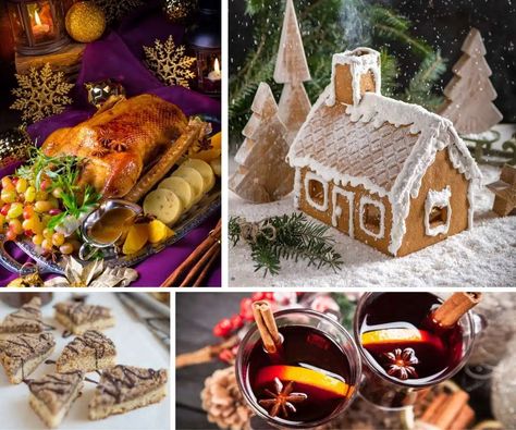 10 Austrian Christmas Foods You Must Try! - Chef's Pencil Easy Linzer Cookies Recipe, Austrian Christmas, Austrian Desserts, Christmas Dinner Recipes, Christmas Goose, Vanilla Sauce, Austrian Recipes, Christmas Punch, Christmas Foods