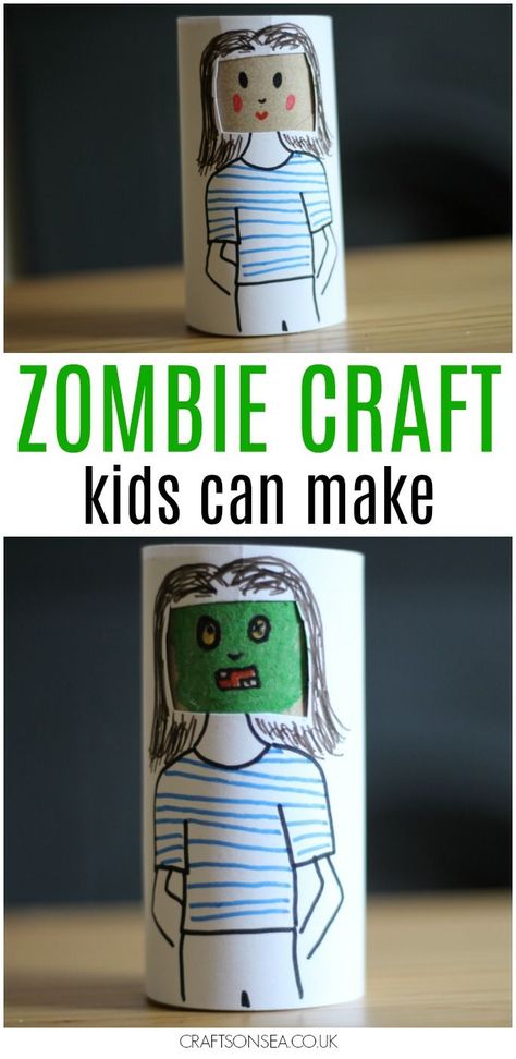 Easy Zombie Craft for Kids Zombie Activities, Zombie Craft, Zombie Crafts, Museum Education, Zombie Party, Halloween Activities For Kids, Handprint Craft, Sewing Projects For Kids, Halloween Crafts For Kids