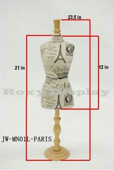 Miniature Dress Form, Mannequin Diy, Mini Dress Form, Paris Patterns, Miniature Dress, Jewelry Display Box, Dress Form Mannequin, Earring Organizer, Jewelry Safe