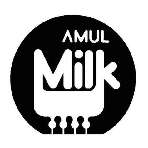 Amul Logo, Amul Milk, Milk Logo, Shapes And Forms, Shape And Form, Visual Communication, Identity Design, Gaming Logos, Milk