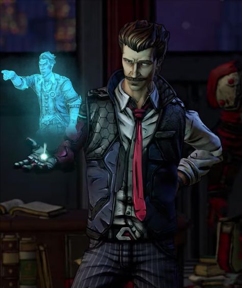 Borderlands Rhys, Rhys Borderlands, Rhys Strongfork, Handsome Jack Borderlands, Borderlands Series, Borderlands Art, Tales From The Borderlands, Handsome Jack, Funny Nerd