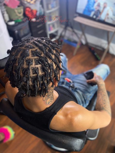 Instant Locs On Short Hair Men, Retwist Styles For Short Locs Boys, Short Locs For Men, Starter Locs Styles For Short Hair Men, Starter Locs Men Short Hair, Dreds Locs Short Hair, Short Locs Men, Starter Locs Short Hair, Braided Locs Men