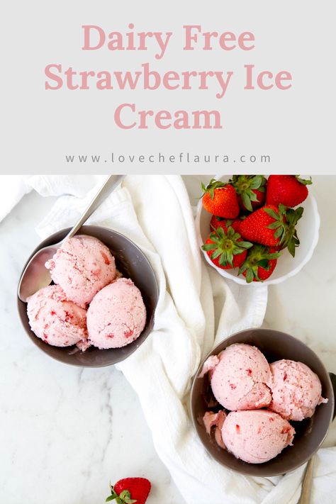 Strawberry Coconut Milk Ice Cream, Homemade Almond Milk Ice Cream, Almond Milk Ice Cream Recipe, Coconut Milk Ice Cream Recipe, Almond Milk Ice Cream, Strawberry Almond Milk, Paleo Ideas, Types Of Ice Cream, Homemade Strawberry Ice Cream