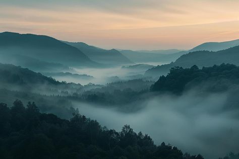 Sunrise illuminating a misty mountain range with a serene and breathtaking background Seasonal Backgrounds, Misty Sunrise, Mountain Silhouette, Misty Mountains, Misty Mountain, The Sunrise, Explore Nature, Nature Backgrounds, Backgrounds Free