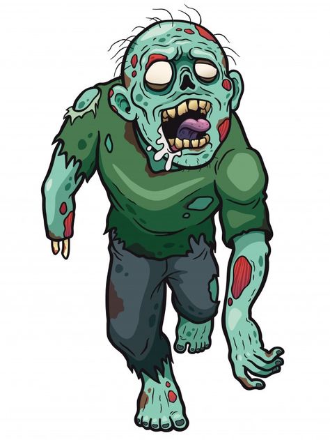 Zombie cartoon Premium Vector | Premium Vector #Freepik #vector #halloween #cartoon #colorful #running Zombie Pics, Zombie Drawing, Cartoon Zombie, Zombie Drawings, Zombie Cartoon, Zombie Illustration, Arte Zombie, Plant Zombie, Zombie Art