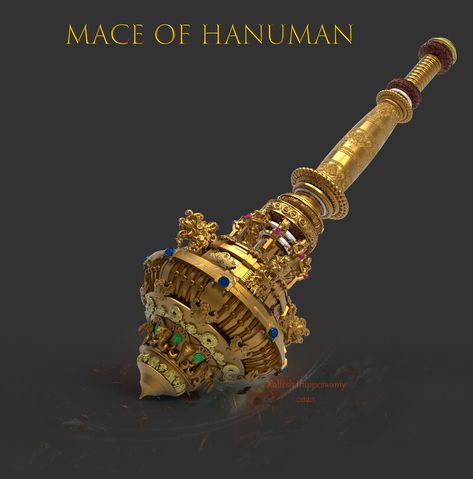 ArtStation - THE MACE OF HANUMAN (indian mythology powerful weapon) , Kallesh Thippeswamy Hanuman Gada, Welcome Background, भारतीय इतिहास, God Power, Hanuman Ji Wallpapers, Indian Mythology, Shri Hanuman, Lord Hanuman Wallpapers, Hanuman Images