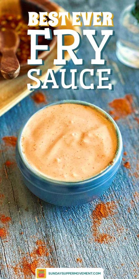 French Fry Dip, Fry Dipping Sauce, Fry Dip, Fries Sauce, French Fry Sauce, Fry Sauce Recipe, Dressings Recipes, Dip Dip, Sauces Recipes