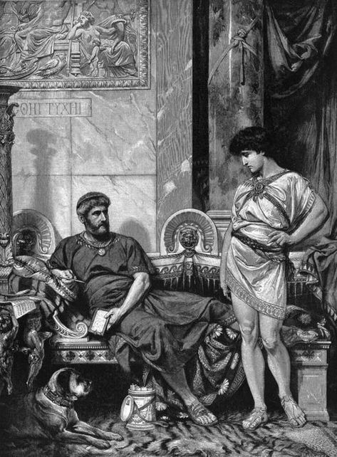 Emperor Hadrian and his boy-toy Antinous Hadrian And Antinous Art, Greek Paintings Men, Antinous Aesthetic, Hadrian And Antinous, Latin Core, Emperor Aesthetic, Dorian Electra, Emperor Hadrian, Green Ipad