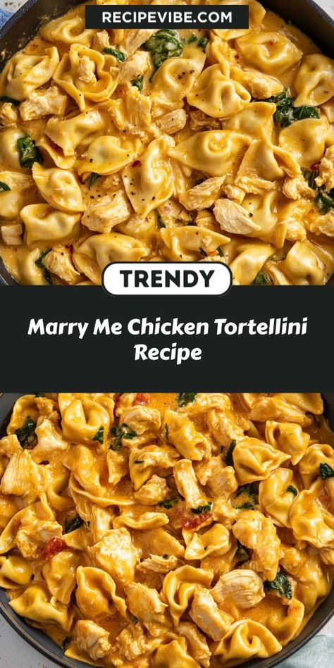 Chicken Suppers Ideas, Yum Yummy Chicken Recipes, Home Made Dinner Recipes, Chicken Dinner Dishes, Instant Pot Dinner Recipes Families, Chicken And Cheese Tortellini Recipes, Chicken Meals Dinners, Quick Dinner Ideas For Two, Dinner Ideas Instant Pot