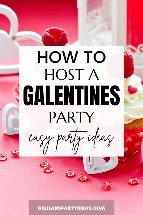 How to host a Galentine's Day Party, easy idea that will help you to host the best party on Valentine's Day Kids Valentine Party, Galentines Day Ideas, Valentines Brunch, Valentine Party Game, Valentine's Day Party Games, Brunch Decor, Valentines Games, Galentines Party, Valentine Gifts For Kids