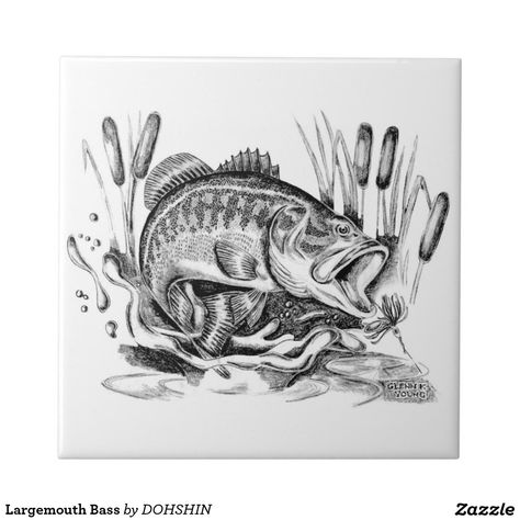 Largemouth Bass Hunting Drawings, Wood Burning Stencils, Pyrography Patterns, Black Bass, Wood Burning Crafts, Wood Burning Patterns, Fish Drawings, Largemouth Bass, Wood Burning Art