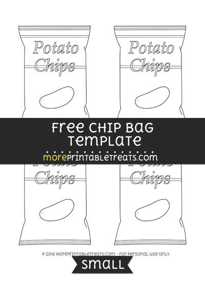 Potato Chip Bag Template Free, Free Chip Bag Template For Cricut, Chip Bag Template Free Printable Cricut, Chip Bag Template Free Printable, Junk Food Poster, Silhouette Cameo Free, Chips Bags, Diy Favors, Big Momma