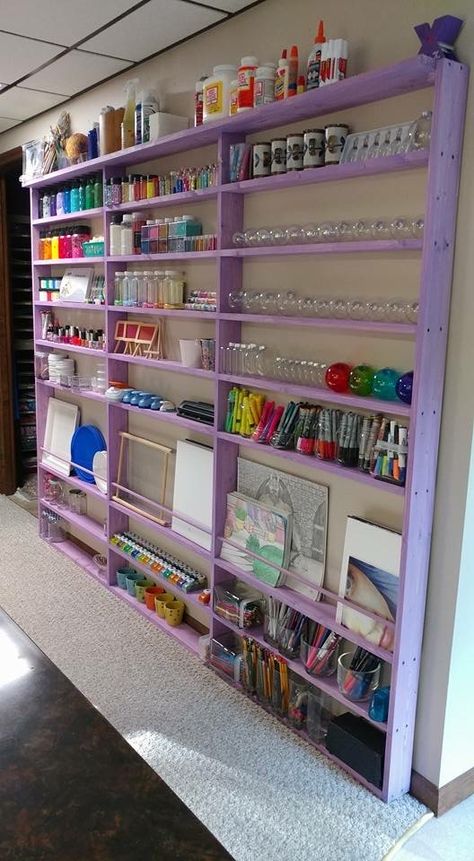 Basement Hobby Room Ideas, She Shed Interior Ideas For Crafting, She Shed Ideas Interior Craft Rooms, Craft Shed Interior Ideas, She Shed Craft Room Ideas, Craft Room Diy, She Shed Art Studio, Art Room Ideas, Craft Room Ideas On A Budget