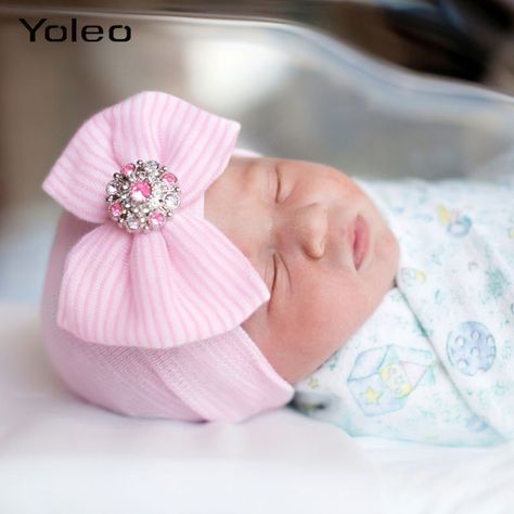 Baby Girl Hospital, Newborn Baby Hospital, Newborn Hospital Hats, Pink Newborn, Adorable Newborn, Newborn Hospital, Newborn Baby Hats