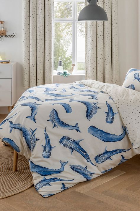 Ocean Kids Bedding, Whale Bedroom, Beachy Bedding, Ocean Bed, Ocean Bedding, Beach Bedding Sets, Ocean Room Decor, Blue Room Decor, Ocean Room