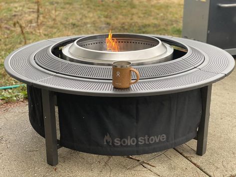 Last year, Solo Stove unveiled the Surround, a 360-degree protective barrier for the label's best-selling smokeless fire pits. Here's our full review. Solo Stove Yukon Fire Pit Table, Solostove Bonfire Ideas, Solostove Fire Pit, Smokeless Fire Pit Ideas Backyard, Breeo Fire Pit Ideas, Solo Stove Fire Pit Ideas Backyard, Solo Fire Pit Ideas, Solo Stove Fire Pit Surround, Solo Stove Fire Pit Ideas