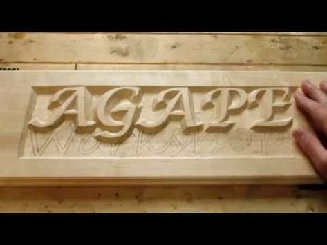 Wood Carving Letters, Carving Letters In Wood, Hand Carved Wood Signs, Wood Signs Bible Verse, Hand Carved Signs, Stencil Letters, Wooden Carved Signs, Snake Scales, Carved Jewelry