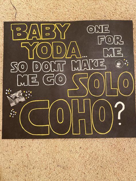 Star Wars Sadies Proposal, Star Wars Promposal Ideas, Promposal Ideas Star Wars, Hoco Proposals Ideas Star Wars, Star Wars Homecoming Proposal, Star Wars Dance Proposal, Star Wars Hoco Proposal, Starwars Promposal Ideas, Star Wars Promposal