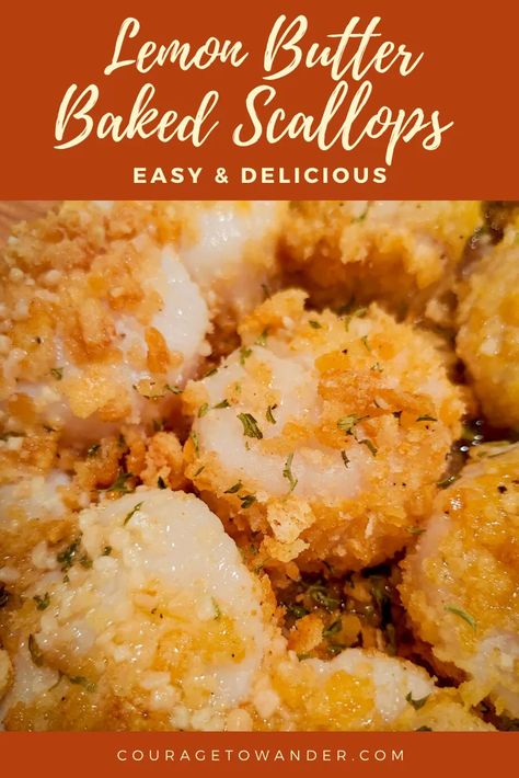 Haddock And Scallop Recipes, Baked Sea Scallops With Ritz Crackers, Baked Shrimp And Scallop Recipes, Sea Scallop Recipes Baked, Baked Scallops And Shrimp Recipe, Scallop Marinade, Scallop Meals, Baked Scallop Recipes, Sea Scallop Recipes