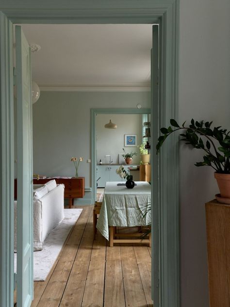 Shades Of Mint Green, Mint Walls, Mint Green Walls, Coco Lapine Design, Green Windows, Green I, Green Walls, Green Interiors, Window Frames