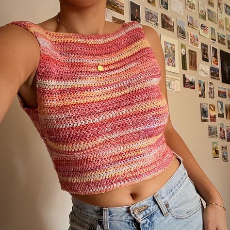 Mode Crochet, Mesh Tops, Crochet Fashion Patterns, Crochet Top Pattern, Diy Crochet Projects, Summer Crochet, Crochet Fashion, Cute Crochet, Crochet Crafts