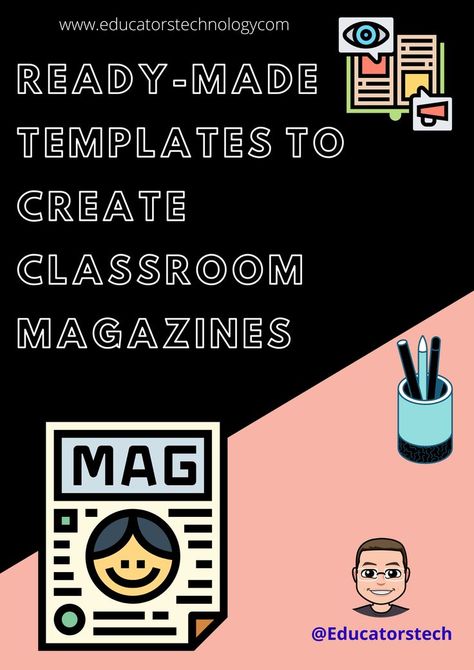 Ready-made Templates to Create Classroom Magazines Classroom Magazine, Sentence Correction Worksheets, Jesus Coloring Pages, Magazine Cover Template, Classroom Pictures, Character Sheet Template, Classroom Management Techniques, Sentence Correction, Book Cover Template