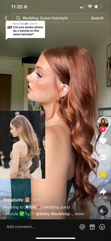 Red Hair Brides, Red Wedding Hair, Grad Hairstyles, Gigi Hadid Hair, Bridesmaid Hair Makeup, Bridal Hair Inspiration, Prom 2024, Editorial Hair, Wedding Guest Hairstyles