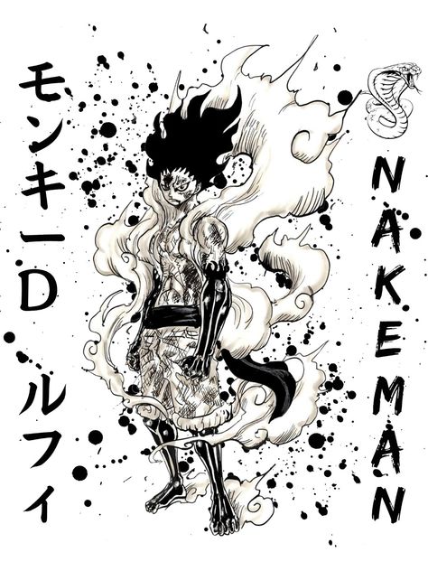 Luffy, gear 4, snake man, manga, anime, japanese, one piece, monkey d luffy, luffy t-shirt Luffy Gear 4 Snake Man Wallpaper, Luffy Gear 4 Snake Man Manga, Snake Man Luffy, Snakeman Luffy, Luffy Gear 4 Snake Man, Gear 4 Snakeman, Luffy Manga, Snake Man, Luffy Gear 4