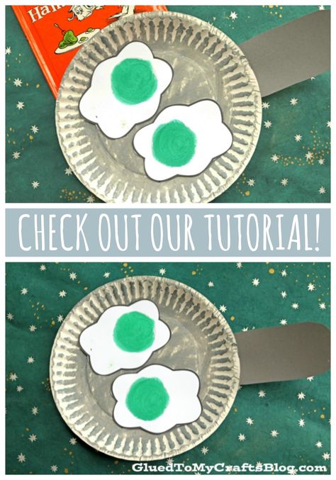 Eggs Craft, Dr Seuss Preschool, Dr Seuss Crafts, Paper Plate Craft, March Crafts, Seuss Crafts, Kid Friendly Crafts, Toddler Arts And Crafts, Green Craft