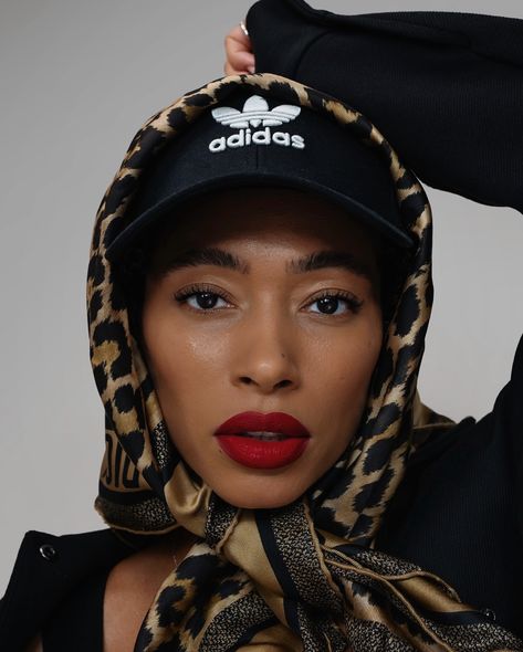 Thought shorter hair would make me wear hats and scarves more. It hasn’t, but I might start now Short Hair And Bandana, Hat With Scarf On Top, Bandana Hairstyles Black Women, Scarf Over Hat, Hats On Women, Sun Hats For Women Outfit, Scarf And Hat Outfit, Hat And Scarf Outfit, How To Wear Scarf