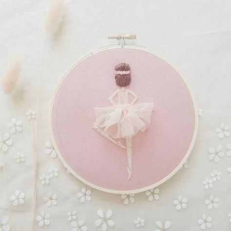 Hand Embroidery Artist on Instagram: “For those of you who have been waiting for a release date for the ready made fairies and ballerina hoops. And if you haven't seen my…” Embroidery Ballerina, Disney Embroidery Designs Hand, Embroidery Fairy, Fairy Embroidery Patterns, Ballerina Craft, Ballet Embroidery, Fairy Embroidery, Ballerina Embroidery Design, Embroidered Ballerina