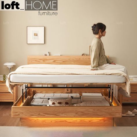 Transform your bedroom into a sanctuary of style and organization with our Scandinavian wood storage bed, where elegance meets practicality for a serene sleep space. 🌿🛏️ 🔍Scandinavian Wood Storage Bed Frame OAKMIST $1,439.00 lofthome.com/products/scandinavian-wood-storage-bed-frame-oakmist #lofthomefurniture #sgig #furniturestore #classichome #SGdecor #igsg #interiordesignsg #interiordesign Floating Bed With Storage, Wood Storage Bed, Scandinavian Wood, Storage Bed Frame, Floating Bed, Loft House, Bed Frame With Storage, Bedroom Goals, Under Bed