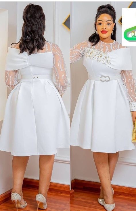 Lace Dress Styles Ghana, Running Ads, Lace Dress Outfit, Confirmation Dresses, Lace Dress Classy, Short Wedding Gowns, Paid Ads, Civil Wedding Dresses, African Dresses For Kids