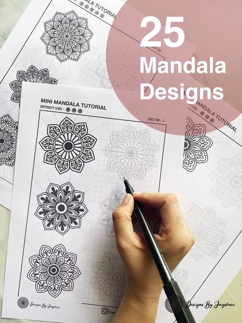 You can trace, learn and colour in the designs! Available vor digital downloads on my etsy store. Mandala Art Patterns, Mandala Practice, Mandala Inspiration, Mandala Digital, Friendship Bracelets Designs, Mandala Designs, Quick Crafts, Digital Tablet, Mandala Print