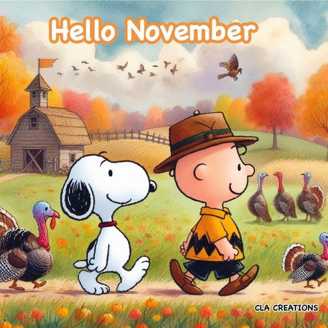 Announcement Wallpaper, Snoopy Calendar, Snoopy Fall, Sunday Messages, Weekend Greetings, Smile Pictures, Mother Pictures, Good Morning Happy Friday, Hello November