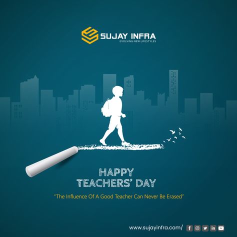 #sujayinfra #teachers #teachersday #teachersdaycelebration #teachersday2023 #education #educationforall #thankateacher #teacherappreciation #teacherappreciationday #worldteachersday #educator #inspiringeducators #teacheroftheyear #bestteacherever #teacherlife #educationispower #knowledge #knowledgeispower Teacher's Day Creative Ads Free, Happy Teacher's Day Social Media Posts, Teachers Day Social Media Creatives, Teachers Day Poster Design Creative, Teacher Day Poster Design, World Teachers Day Poster, Teachers Day Pubmat, Teachers Day Creative Post, Creative Education Poster Design